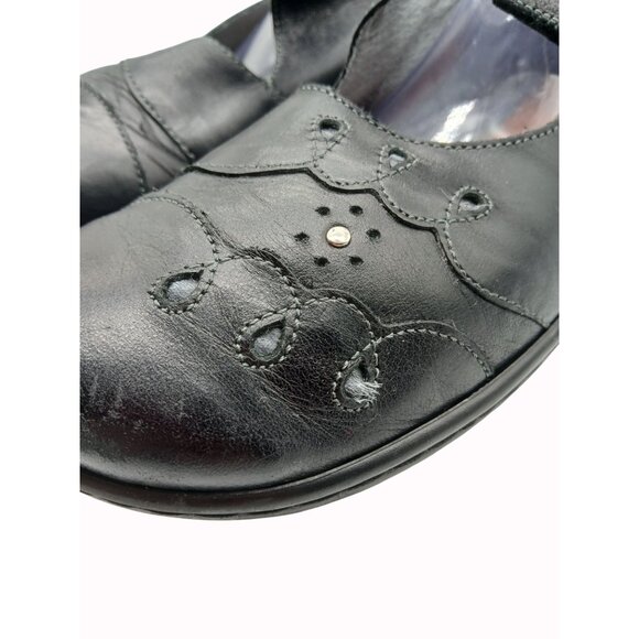 Naot Womens Black Leather Mary Jane Shoes Adjustable Strap EU 42 US 11 Comfort - Picture 13 of 15